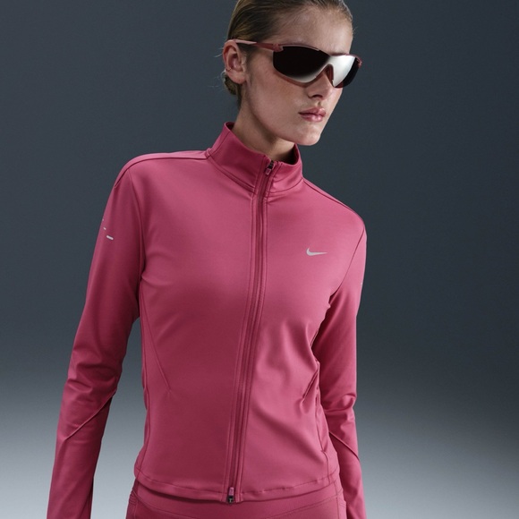 Nike Jackets & Blazers - Nike Women's Rose Pink Full-Zip Bomber Jacket